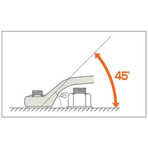 Ampco 両口45度メガネレンチ 二面幅寸法11