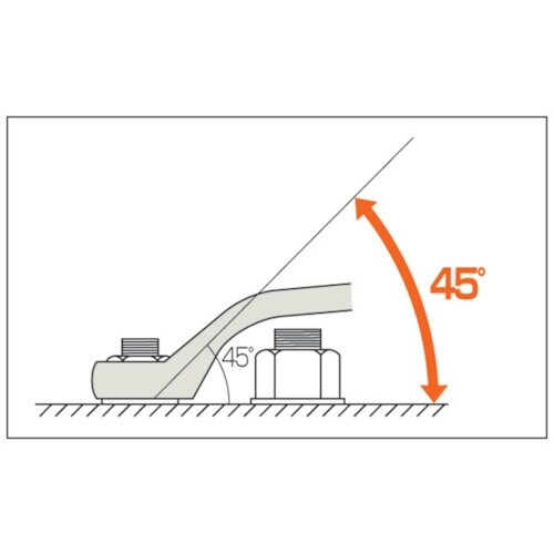 Ampco 両口45度メガネレンチ 二面幅寸法12
