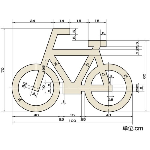 緑十字 路面用標識 自転車マーク(反射) RHM−