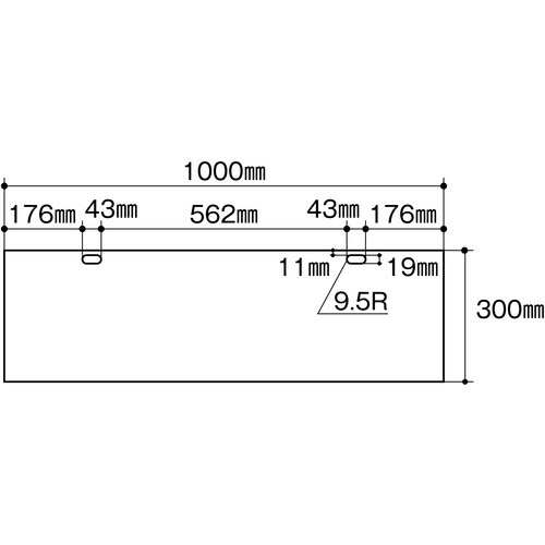 緑十字 A型バリケード用標識 白無地タイプ C−O