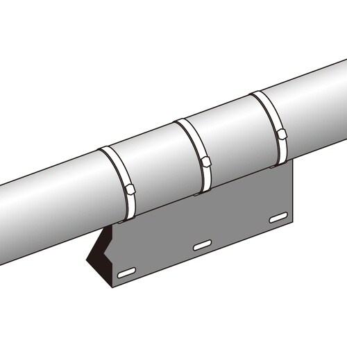 緑十字 配管・流体方向表示板 白(空気関係) 矢0