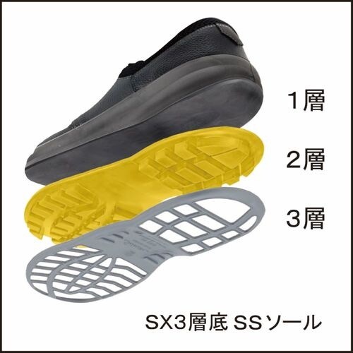 シモン 安全靴 静電靴 短靴 SS11黒静電靴靴