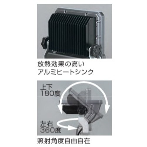 ハタヤ 防災用70WLED投光器