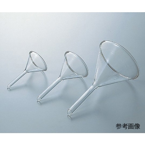 AS 硬質ガラス製角度付きロート90mm