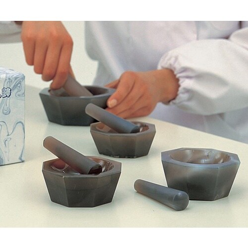 AS メノー乳鉢浅型90×110×27乳棒付