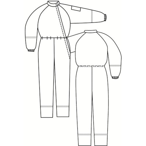 ミドリ安全 高通気性超静電クリーンウェア ホワイト