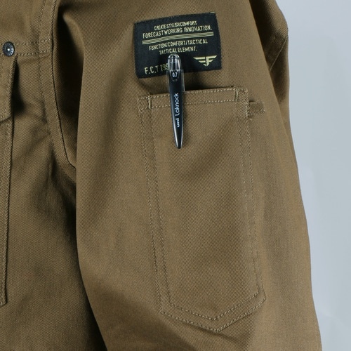 カジメイク T/Cストレッチブルゾン ネイビー L