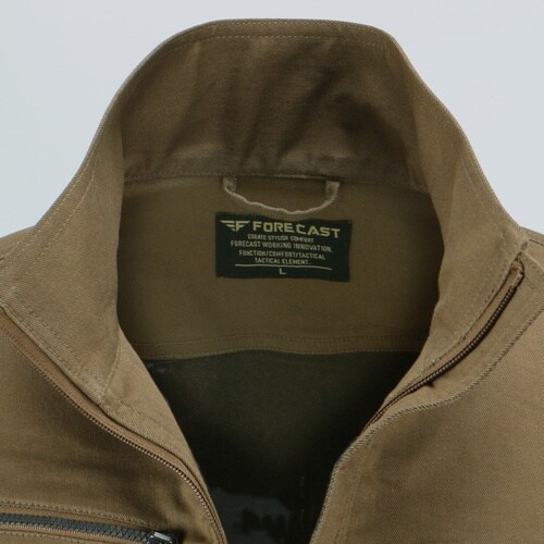 カジメイク T/Cストレッチブルゾン Dオリーブ