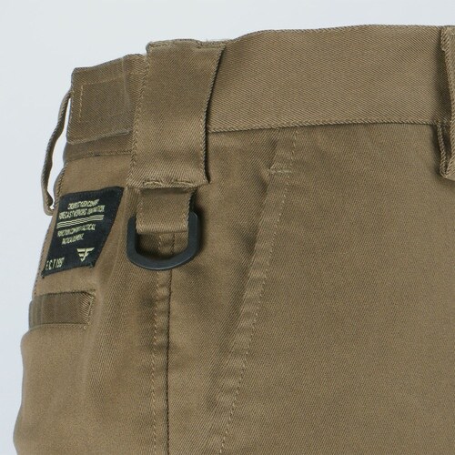 カジメイク T/Cストレッチスラックス キャメル