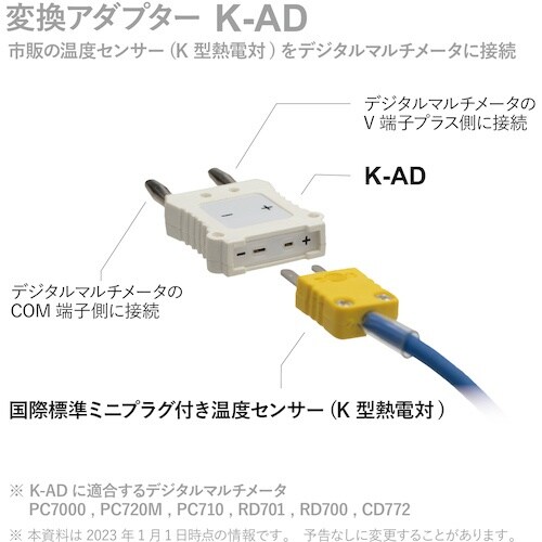 SANWA 熱電対アダプタ