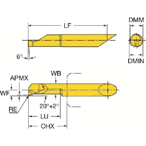 SANDVIK コロターンXS 旋削加工用超硬ソリ