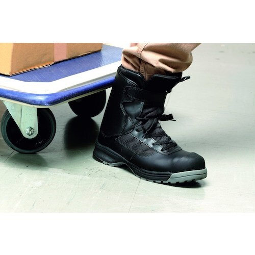 ミドリ安全 アキレス腱ガード付 ワイド樹脂先芯入り