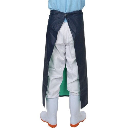 おたふく 6115ワンタッチ前掛 腰下 紺・ネイビ