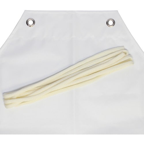 おたふく 6160 ウレタン前掛 胸付 白・ホワイ