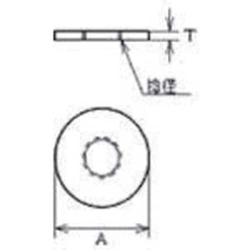 水本 ステンレス ねじ付き座金 捻子径M−12