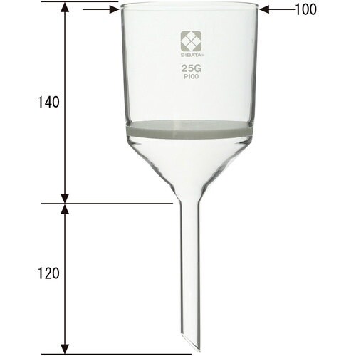 SIBATA ガラスろ過器 ブフナロート形 25G