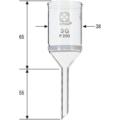 SIBATA ガラスろ過器 円筒ロート形 3GP2
