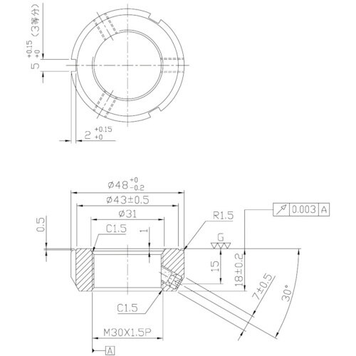 NIKKI 精密ロックナット MFシリーズ M30