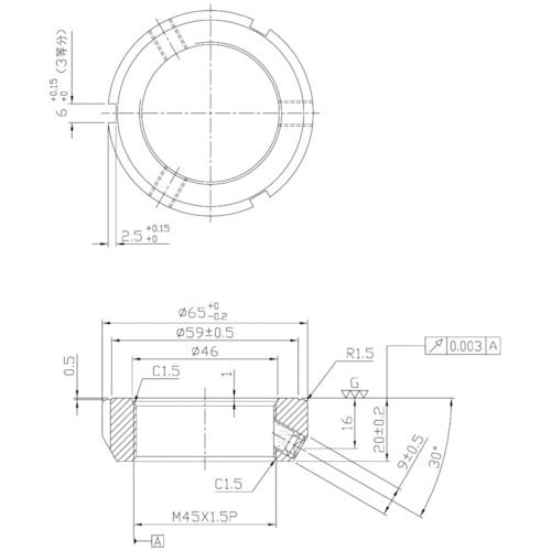 NIKKI 精密ロックナット MFシリーズ M45