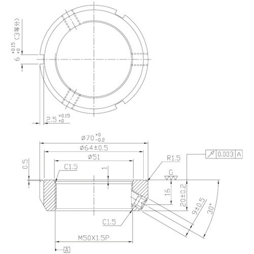 NIKKI 精密ロックナット MFシリーズ M50