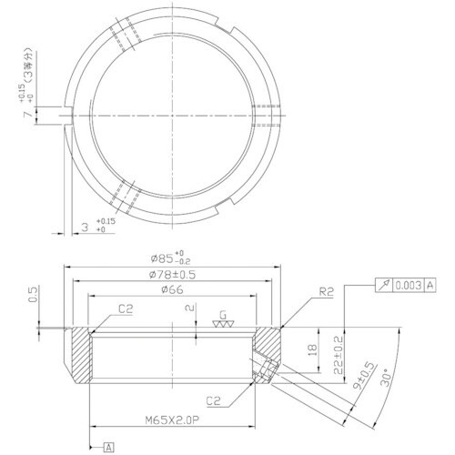 NIKKI 精密ロックナット MFシリーズ M65