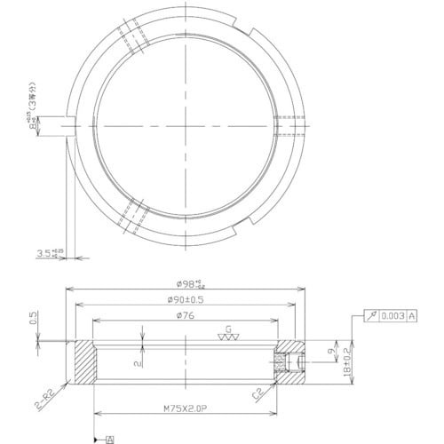 NIKKI 精密ロックナット MRシリーズ M75