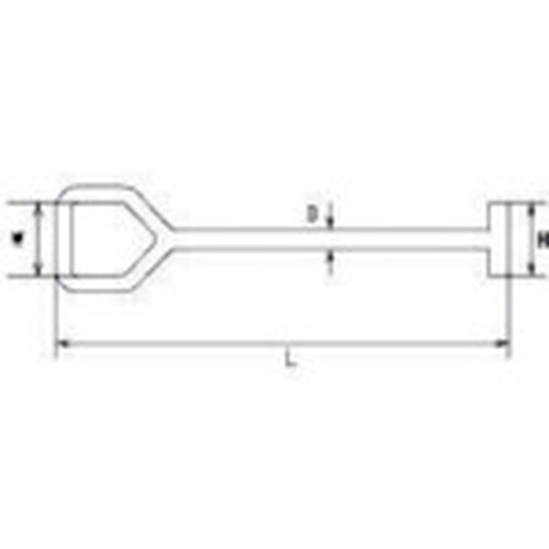 水本 ステンレス 車体ドア留め金具C型 全長167