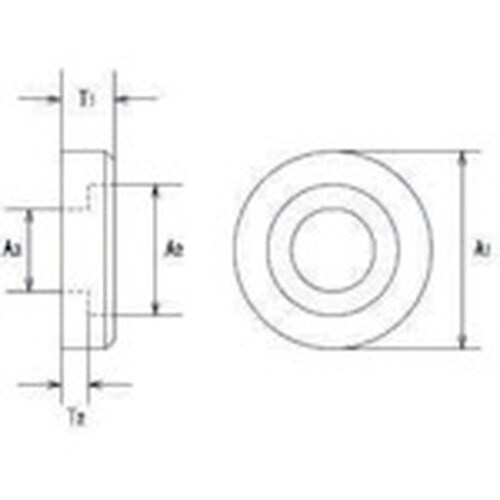 水本 ステンレス 引き取手用化粧座金 適用サイズ径