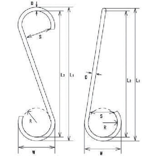 水本 ファンシーSフック ツイスト(ブルー) 全長