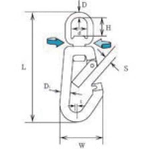 水本 ステンレス スイベルスナップZ型 線径13m
