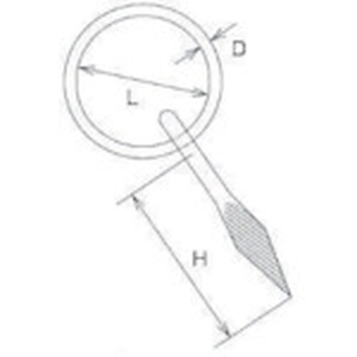 水本 ステンレス 打ち込み丸カン 線径4mm