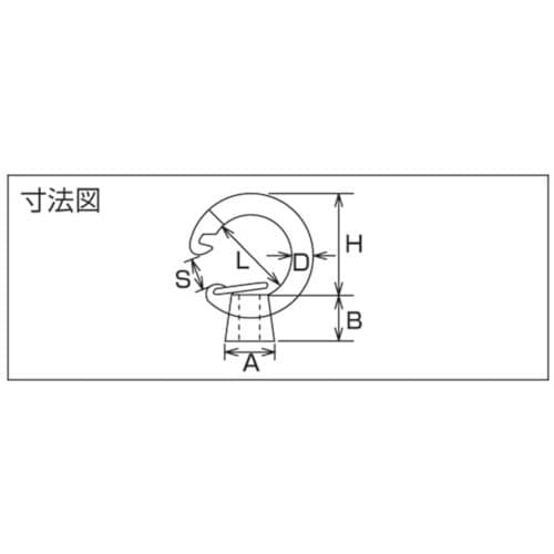 水本 ステンレス フックアイナット 捻子径Mー6