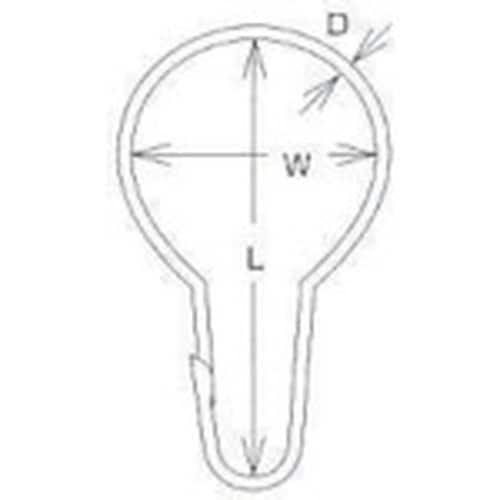 水本 ステンレス カーテンフック 線径1.7mm長