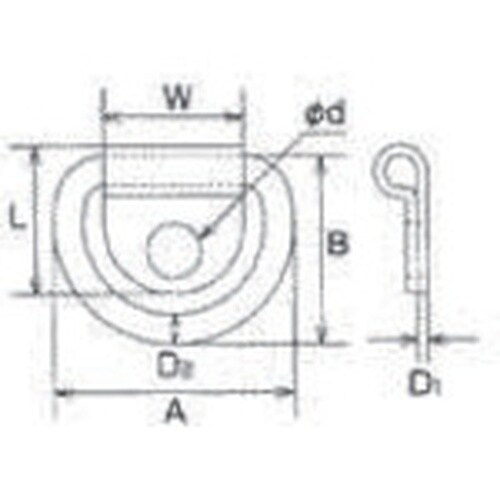 水本 ステンレス グランドフックTFA 11mm×