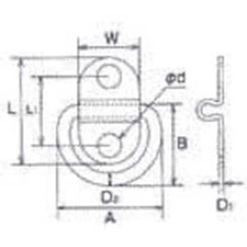 水本 ステンレス グランドフックTFB 34mm×