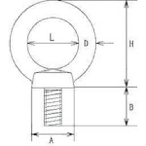 水本 ステンレス アイボルト 捻子径Mー8