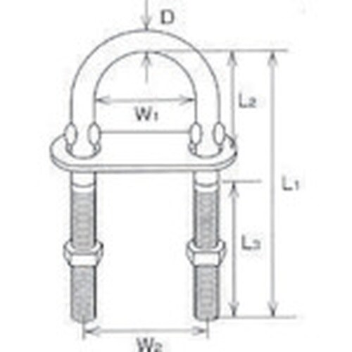 水本 ステンレス Uボルト 内幅27mm