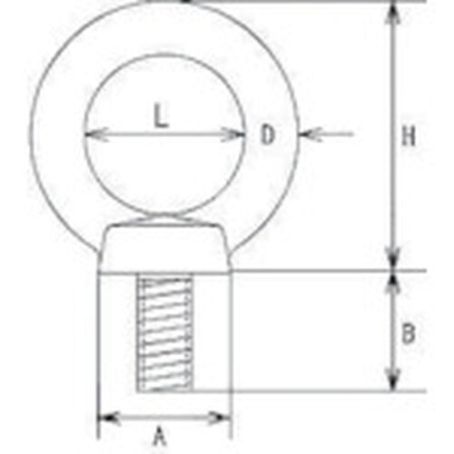 水本 ステンレス アイボルト 捻子径Mー5