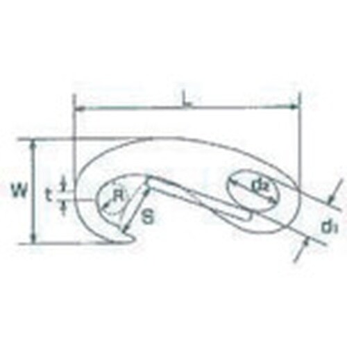 水本 ステンレス マガタマフック 長さ95mm 使