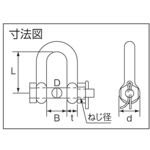水本 ステンレス SBMシャックル 呼び10mm