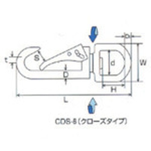 水本 ステンレス 回転ロックスナップ 線径6.5m