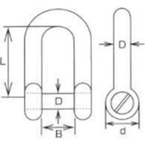 水本 ステンレス ロング沈みシャックル 長さ40m
