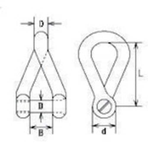 水本 ステンレス 沈みヒネリシャックル 長さ29m