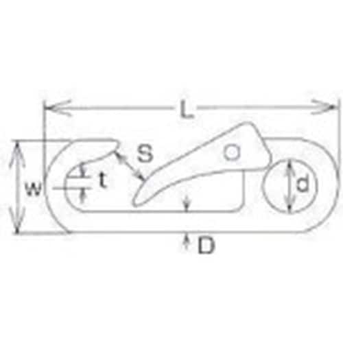 水本 ステンレス スナップフックDA型 長さ65m