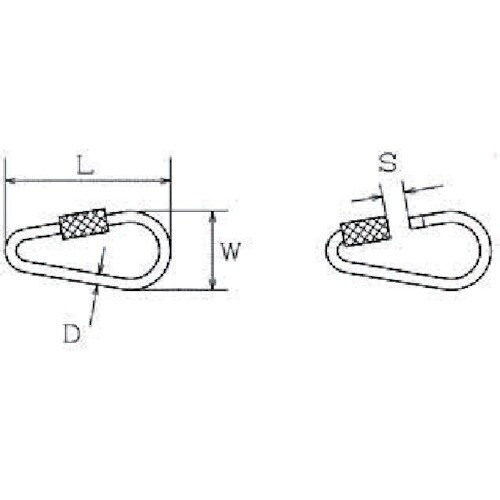 水本 ステンレス ドロップリング 線径3mm長さ4