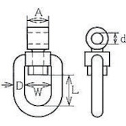 水本 フック ステンレス ジョイントスイベル 穴径