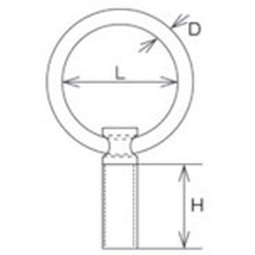 水本 アイプレート ステンレス リングボルト(ミリ