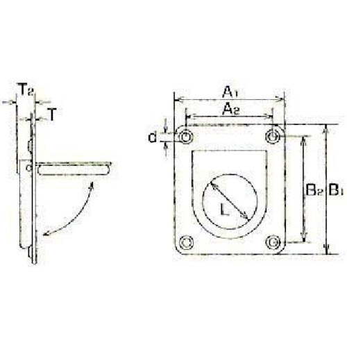 水本 フック ステンレス リングプル 56mm×6