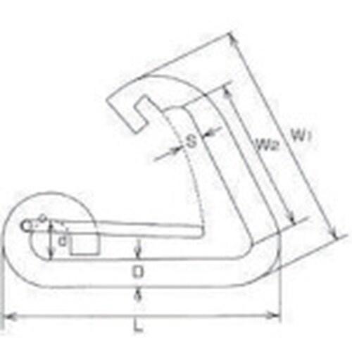 水本 ステンレス ベルトフック(ベルト用) 線径1