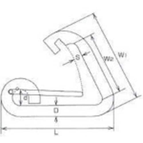 水本 ステンレス ベルトフック(ベルト用) 線径6